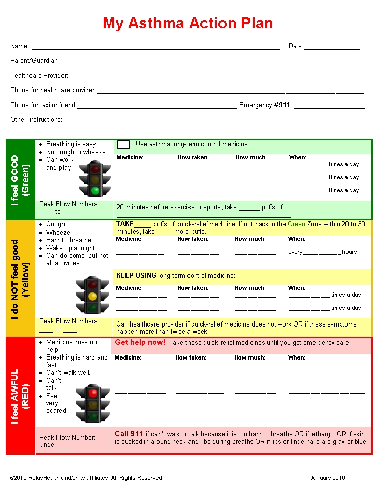 Asthma Action Plan