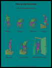 Thumbnail image of: Crutches, How to Use: Illustration