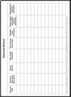 Thumbnail image of: Diabetes: Exercise Record (chart)